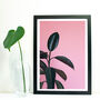 Pink Leaves Minimalist Photography Print, thumbnail 2 of 2