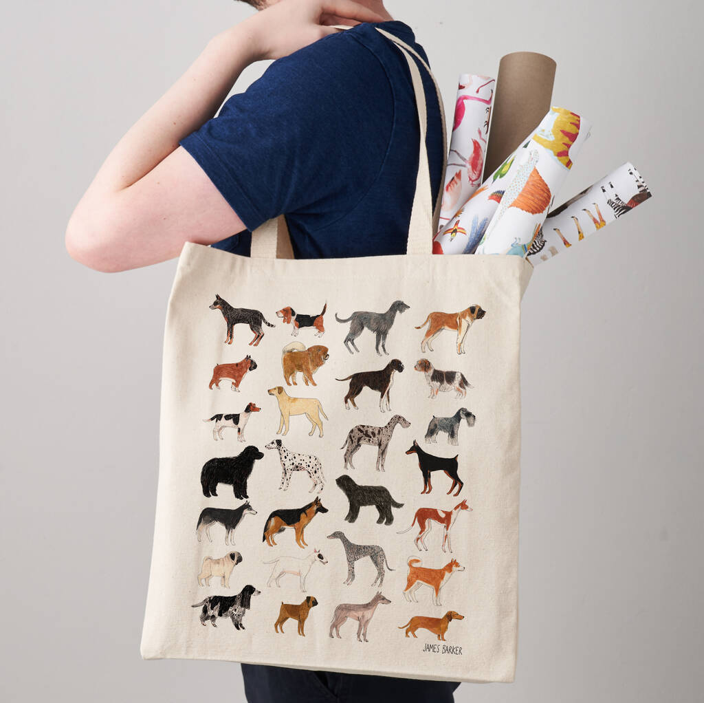 Dogs Canvas Tote Bag By James Barker | notonthehighstreet.com