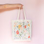 Joyful Florals Tote Bag, thumbnail 4 of 5