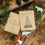 10 Recycled Christmas Tree Seed Packet Christmas Cards, thumbnail 2 of 2