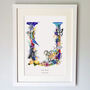 Personalised T To Z Bright Wildlife Letter Print, thumbnail 8 of 12