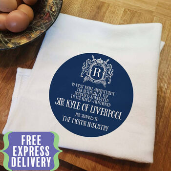 Personalised 'Royal' Tea Towel, 2 of 12