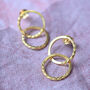 Statement Double Twisted Studs, thumbnail 3 of 4