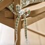 Green And White Striped Seat Pad Cushion, thumbnail 2 of 4