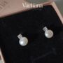 Sterling Silver Wedding Pearl Earrings, thumbnail 4 of 7