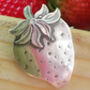 Silver Strawberry Brooch, thumbnail 2 of 5