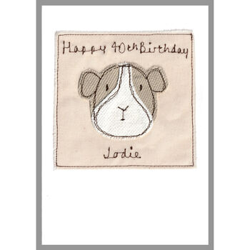 Personalised Guinea Pig Birthday Card, 7 of 10