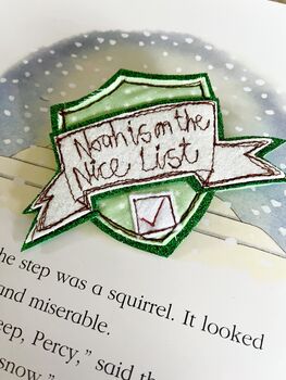 Personalised Nice List Badge, 3 of 5