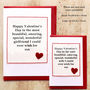 Valentines Card For Wife Or Girlfriend, thumbnail 3 of 5