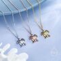 Sea Turtle Pendant Necklace In Sterling Silver, thumbnail 2 of 12