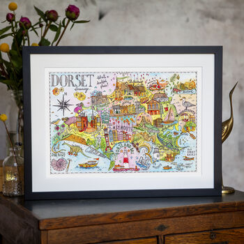 Dorset Illustrated Map Print, 2 of 5