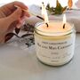 First Christmas As Mr And Mrs Vegan Scented Candle, thumbnail 4 of 4