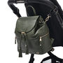 Thor Olive Leather Backpack, thumbnail 11 of 11