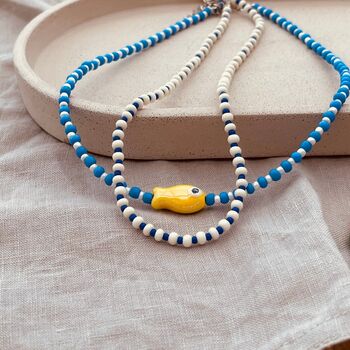 Evia Seed Bead Necklace, 3 of 7