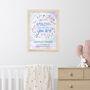 Personalised Amazing Floral Christening Print, thumbnail 11 of 12