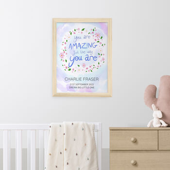 Personalised Amazing Floral Christening Print, 11 of 12