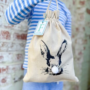 Personalised Easter Bunny Treat Bag, 2 of 5