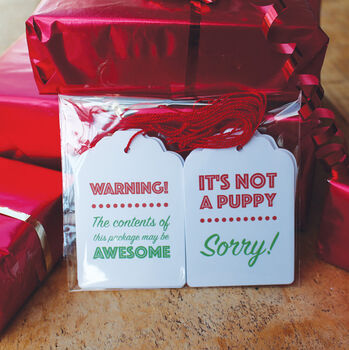 Eight Funny Christmas Gift Tags, 3 of 7