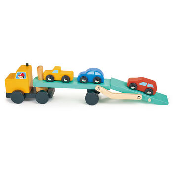 Wooden Toy Vehicle Transporter For Children, 2 of 3