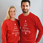 First Christmas As Hubby And Wifey Christmas Jumper Set, thumbnail 1 of 9