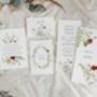 Wildflower And Greenery Wedding Invitations, thumbnail 4 of 4