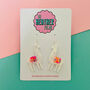 Llama Glitter Resin Earrings, thumbnail 1 of 2