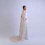 'Eirene' Floral Embroidered Wedding Veil, thumbnail 5 of 5