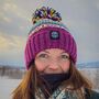 Lingonberry Nordic Knit Hat, thumbnail 1 of 3