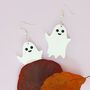 Ghost Dangly Earrings, thumbnail 1 of 3