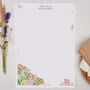 A4 Personalised Letter Writing Paper With Bold Florals, thumbnail 1 of 5