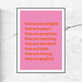 You Are Amazing Typographic Print/Poster, thumbnail 4 of 4