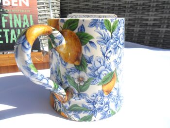 Tankard In Blue Lemon Design, 4 of 12