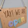 We Are Open / Closed Two Side Shop Sign Door 3D Acrylic, thumbnail 10 of 12