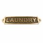 Solid Brass Laundry Plaque Brass With Antique Finish, thumbnail 1 of 6
