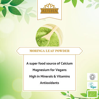 Ausha Organic Moringa Leaf Powder 1kg Immunity Energy, 4 of 9