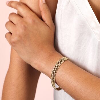 Wide Beaded Band Bracelet, 3 of 6