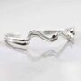 Sterling Silver Surf Cuff Bangle, thumbnail 5 of 8