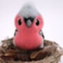 Needle Felted Chaffinch Standing Ornament, thumbnail 6 of 7