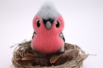 Needle Felted Chaffinch Standing Ornament, 6 of 7