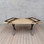 Kew Extendable Solid Oak Dining Table X Shaped Legs, thumbnail 3 of 5