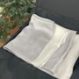 Personalised Reusable Silver And White Napkin Set, thumbnail 1 of 10