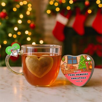 Christmas Heart Shaped Tea Bags, 3 of 7