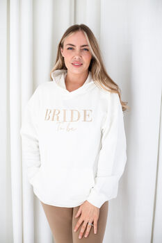 Personalised Embroidered 'Bride To Be' Hoodie, 5 of 10