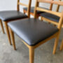Four Mid Century Dining Chairs By Schreiber Furniture, thumbnail 10 of 12