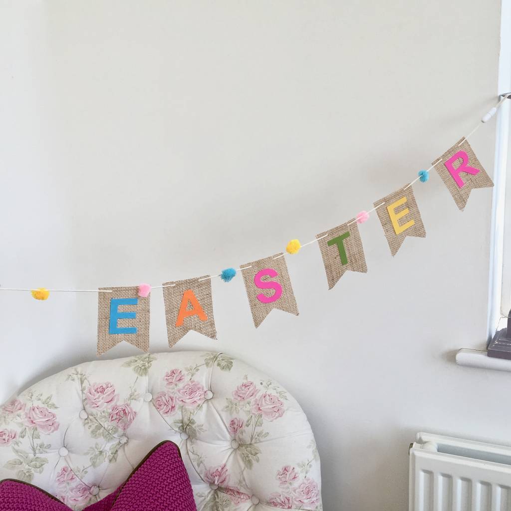 'happy easter' bunting by chapel cards | notonthehighstreet.com