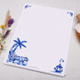 A4 Letter Writing Paper Tiger Blue Porcelain, thumbnail 3 of 4