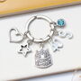 Personalised Milestone Birthday Keyring, 18th, 21st, 30th, 40th, 50th, 60th, 70th, thumbnail 1 of 11