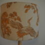 Oriental Crane Mustard Lampshade, thumbnail 9 of 9