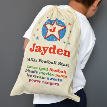 Personalised Child's Drawstring Bag, 10 of 10