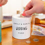 Couples Personalised Money Box Fund, thumbnail 1 of 8